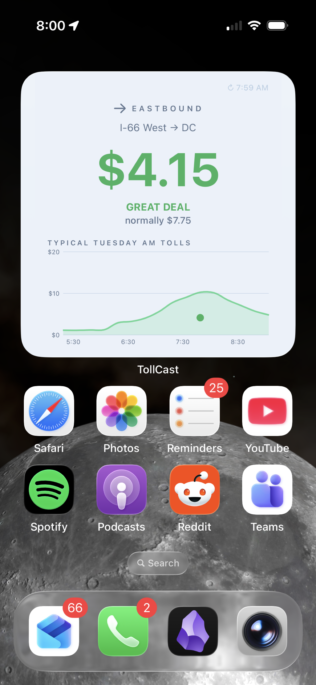 Home screen widget